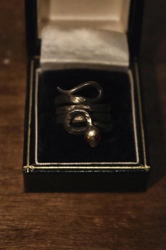 us 1970s snake motif ring