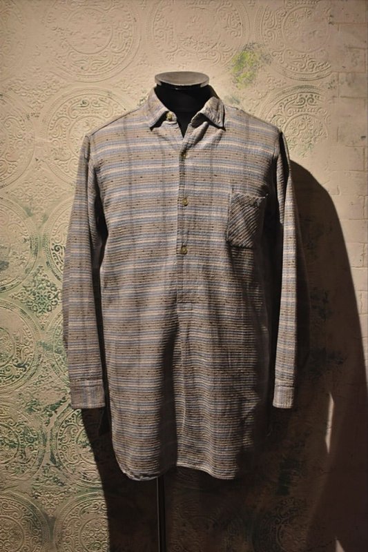 french 1960s cotton granpa shirt