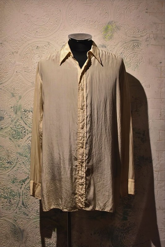 us 1940s silk dress shirt