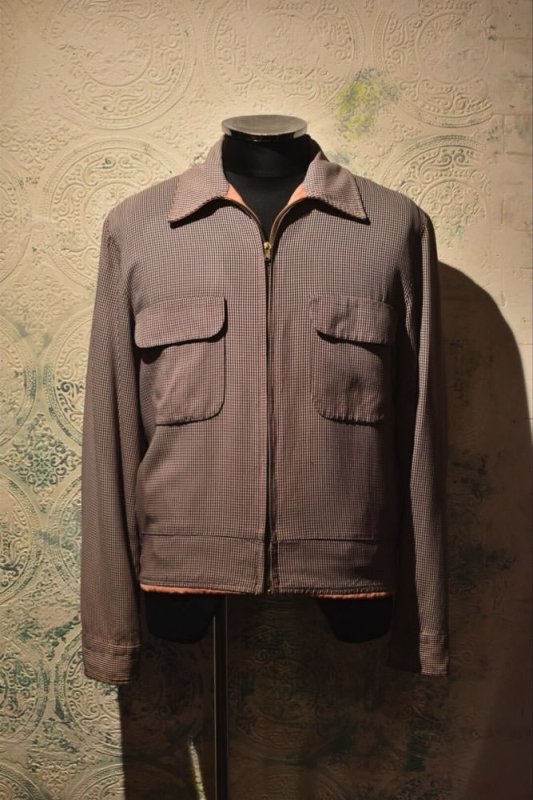 us 1950s pink reversible gabardine jacket
