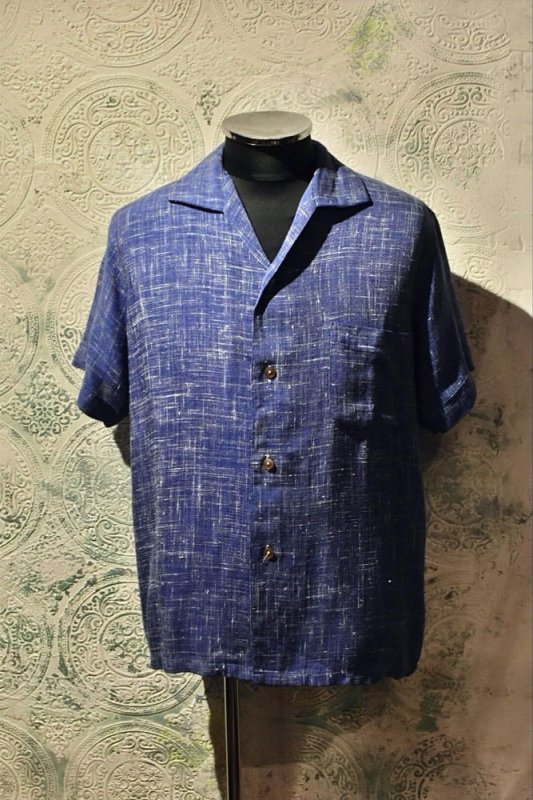 british 1950s summer wool leisure shirt