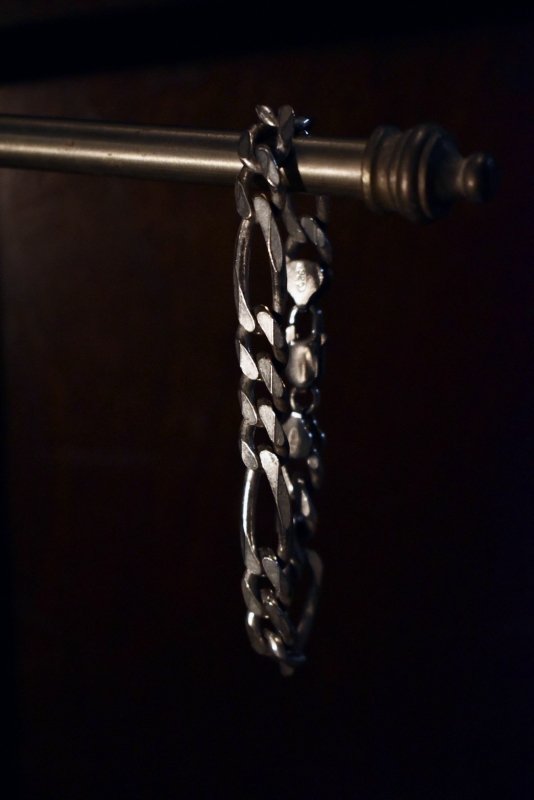 italy vintage silver chain bracelet