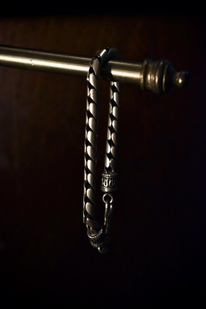 vintage silver chain  bracelet