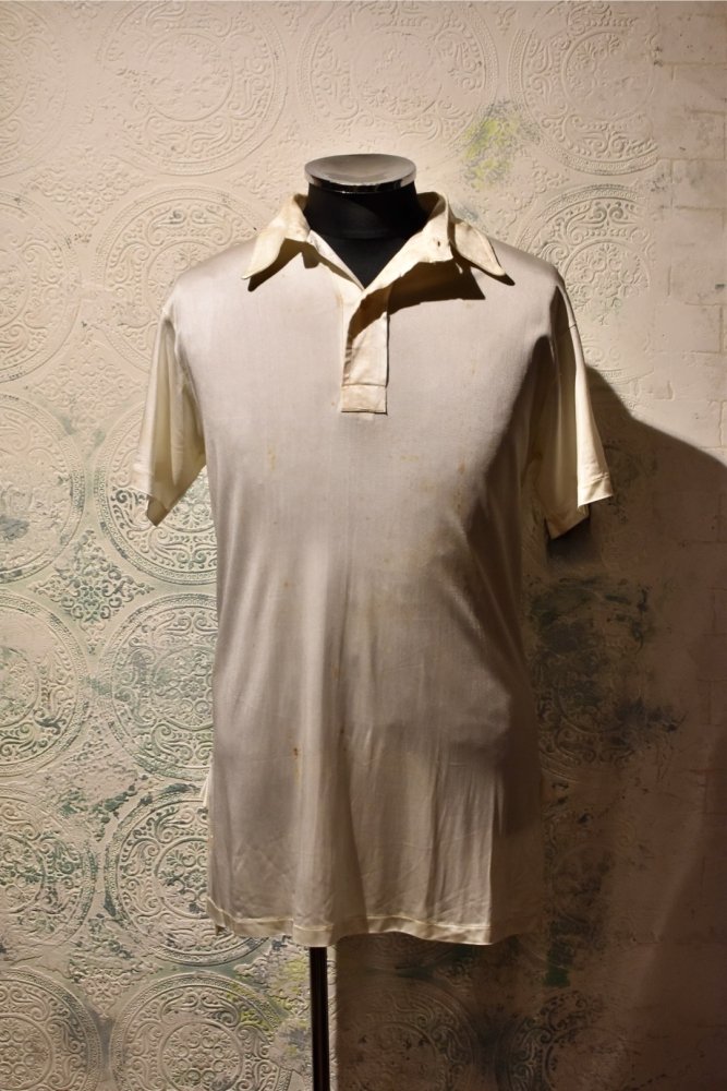 British 1940's cc41 label grange polo shirt
