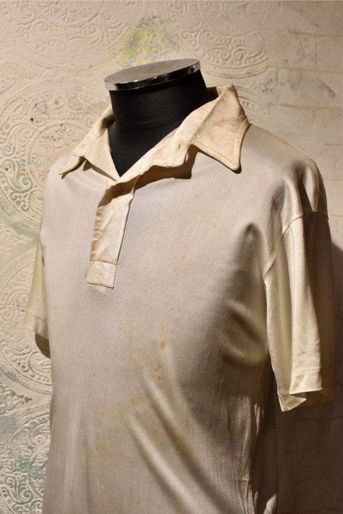 British 1940's cc41 label grange polo shirt