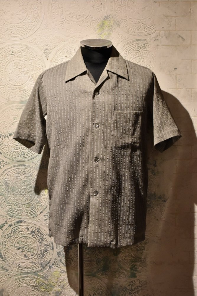 Japanese 1960~70's seersucker s/s shirt