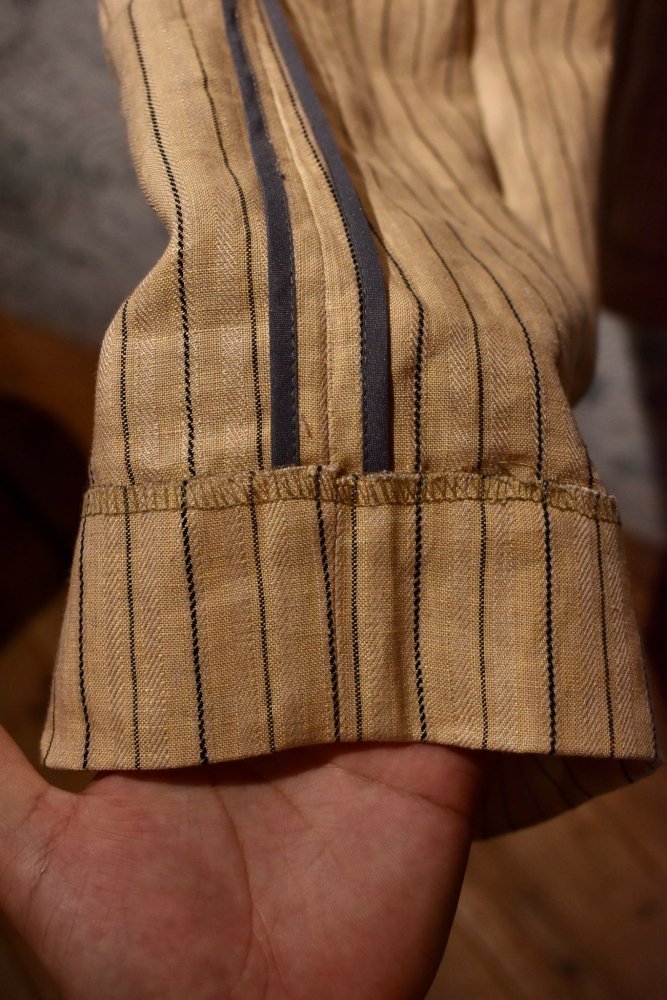 Verthandi keating linen stripe slacks