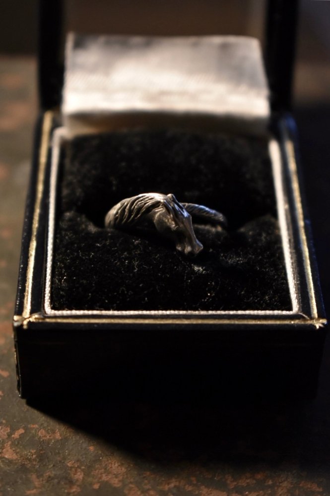 Belphegol Zoo vintage horse motif silver ring