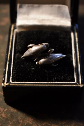 Belphegol Zoo vintage dolphin motif silver ring