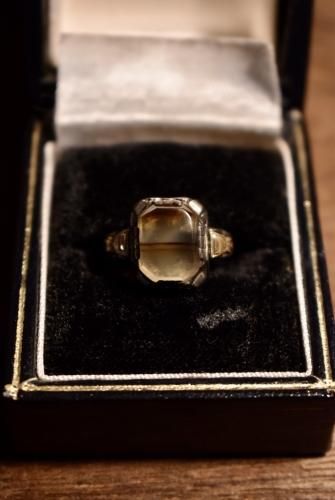 Mid 20th silver  14K GP ring