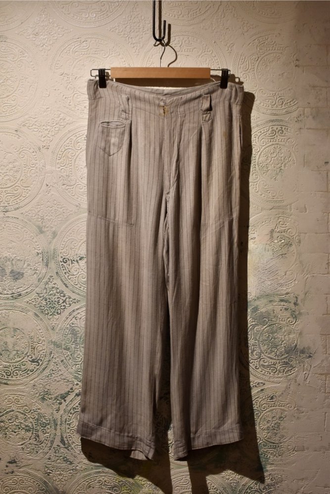 Japanese 1950's rayon stripe slacks