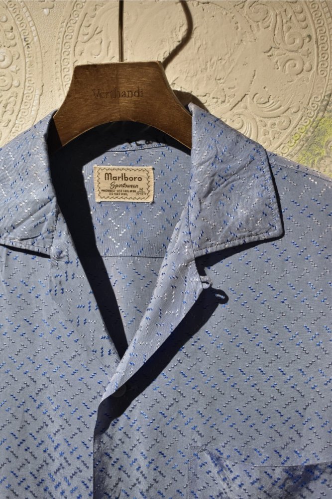 us 1950's~ Marlboro open collar shirt