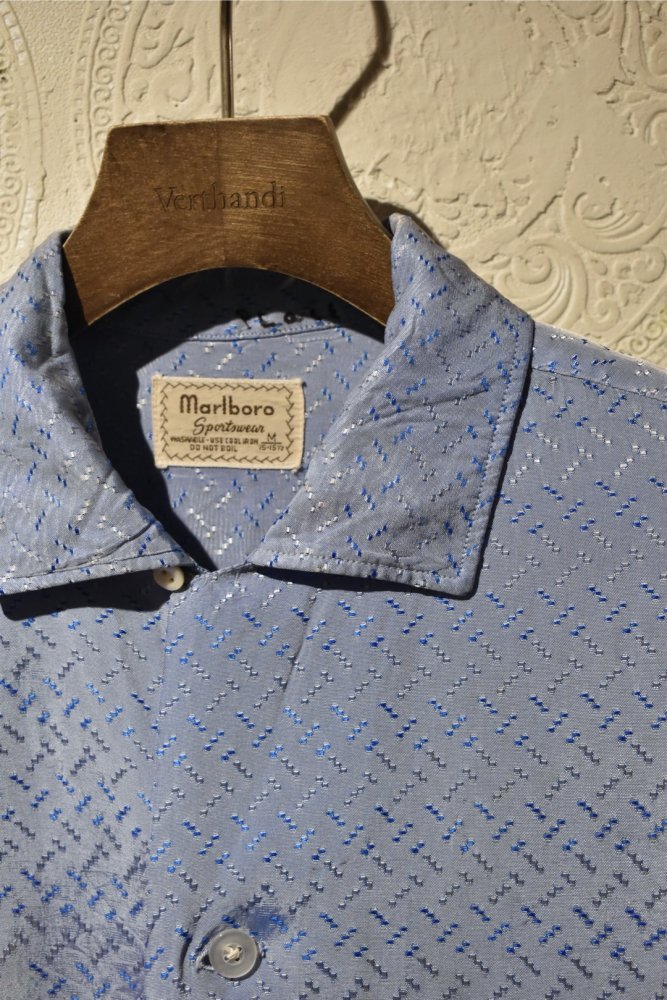 us 1950's~ Marlboro open collar shirt