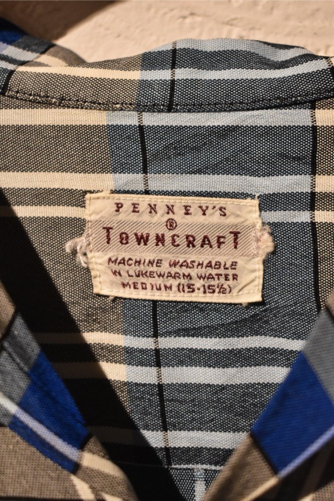 us 1960's "Towncraft" rayon nylon shirt