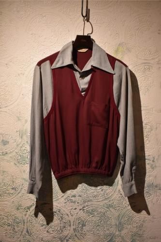 us 1950's rayon rockabilly shirt
