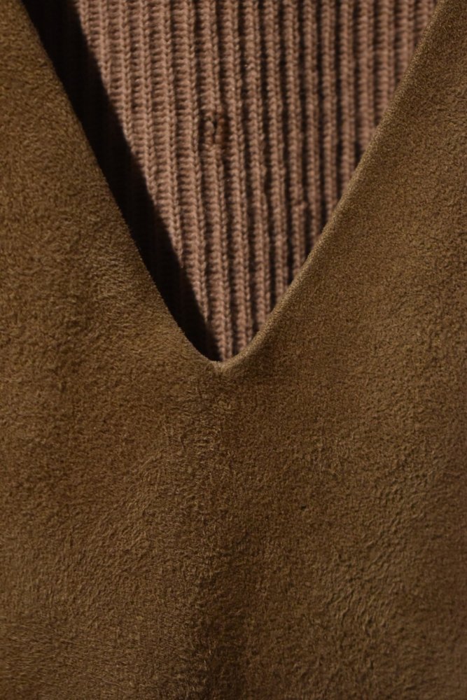 us 1950's~ nubuck  knit vest