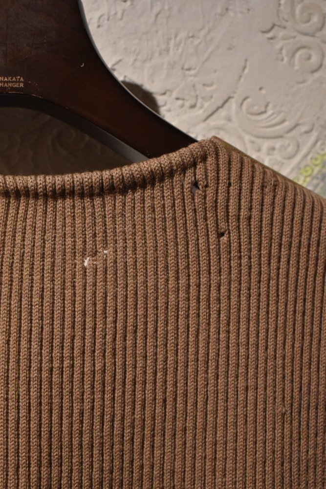 us 1950's~ nubuck × knit vest