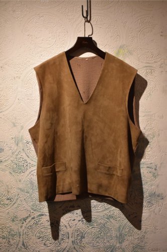 us 1950's~ nubuck  knit vest