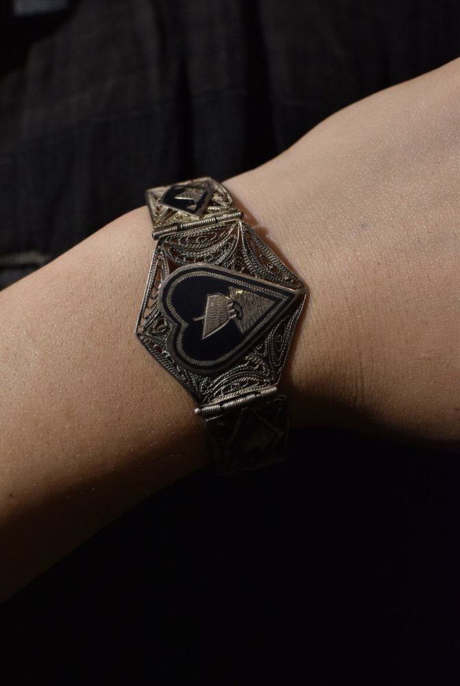 us 1940's filigree souvenir bracelet