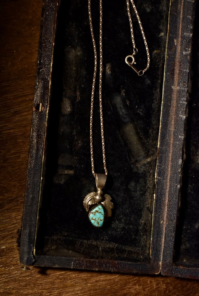 us vintage silver × turquoise necklace