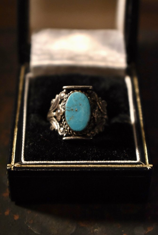 vintage silver  turquoise ring