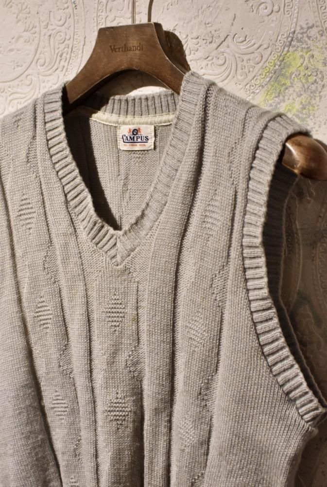 us 1960's campus knit vest