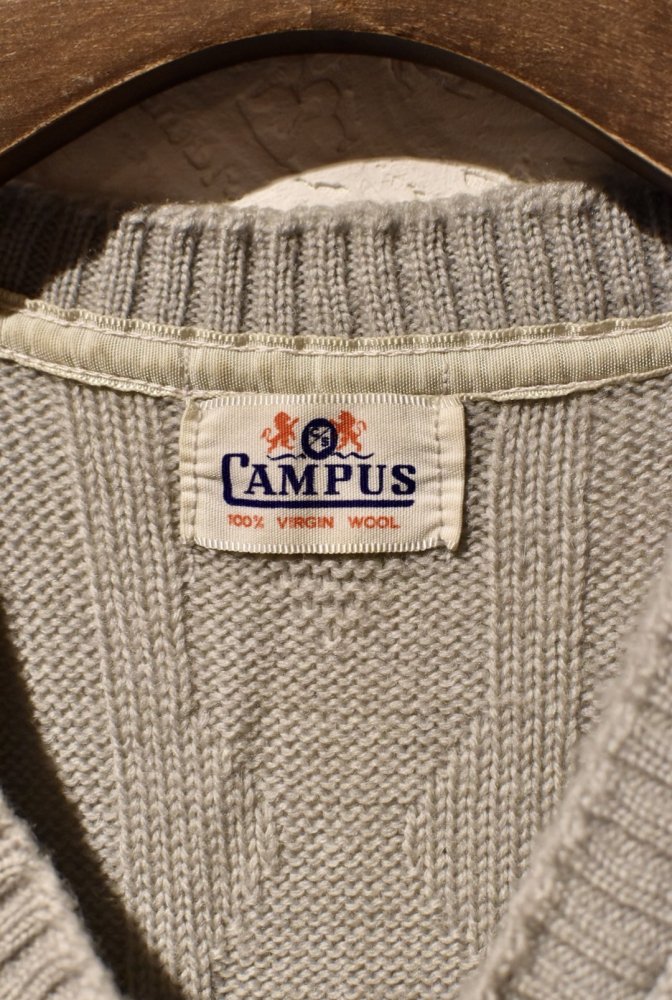 us 1960's campus knit vest