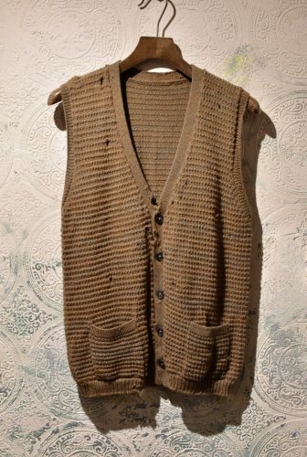 Japanese 1960's grunge knit vest