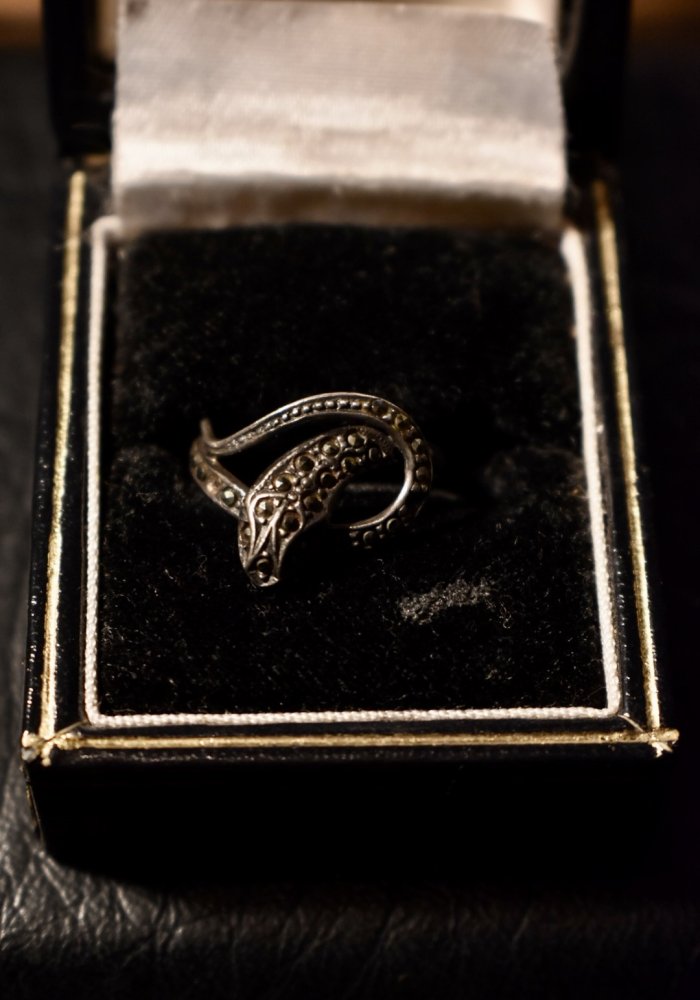 vintage snake motif ring