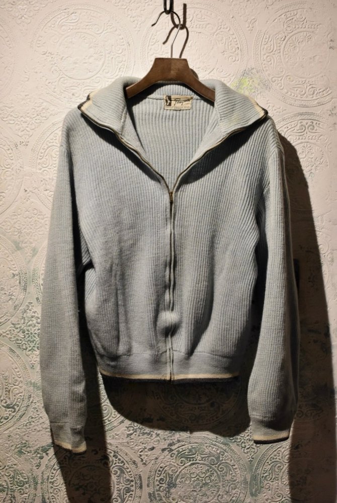 us 1950~60's zip up sweater