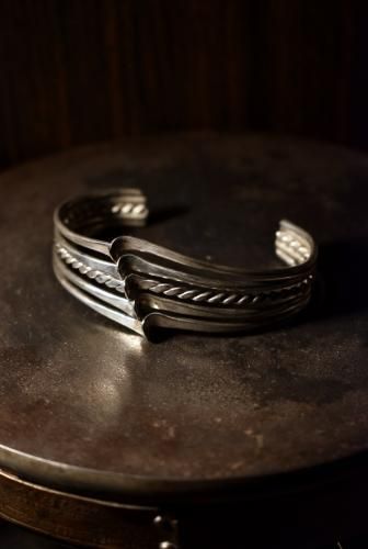 us vintage silver bangle