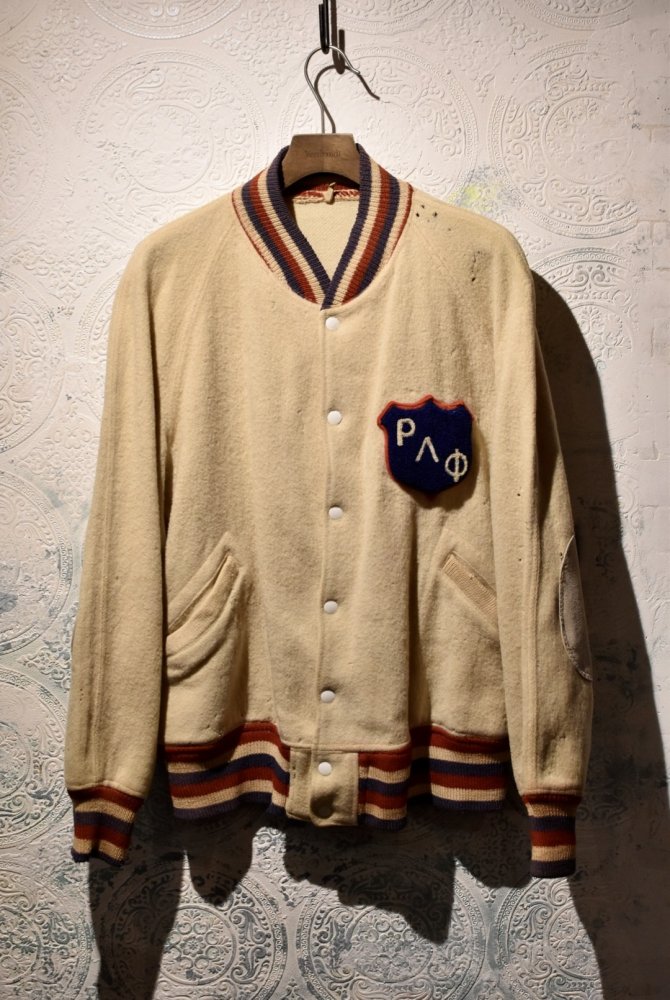 us 1950's~ "Butwin" grunge award jacket