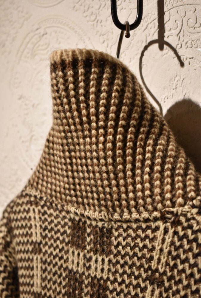 Japanese vintage wool shawl collar sweater