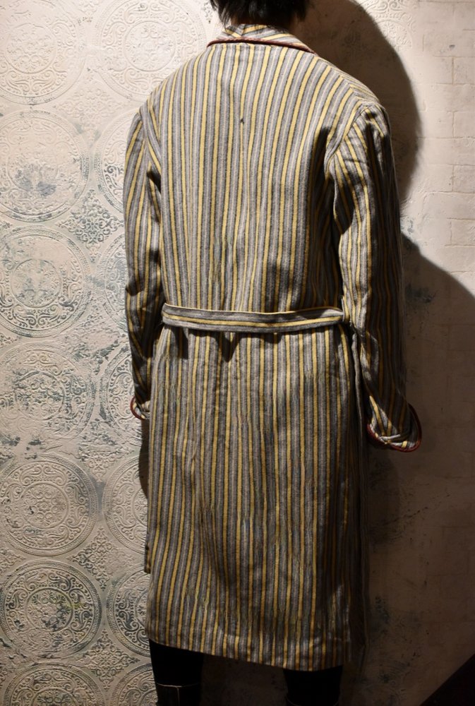 1960's wool stripe gown
