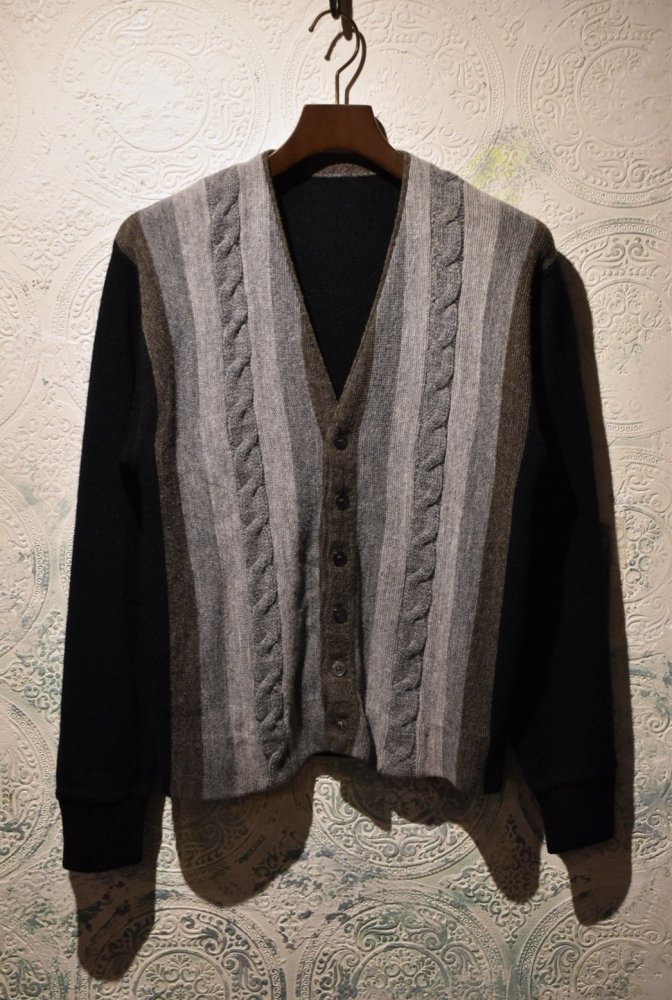 us 1960's~ acrylic cable cardigan