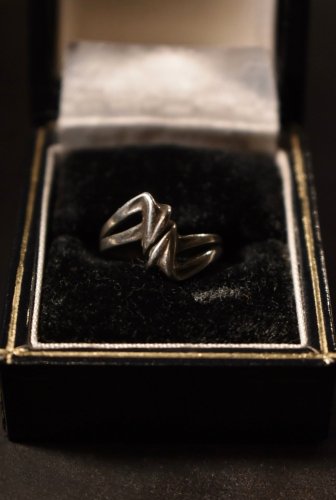 vintage silver twist ring