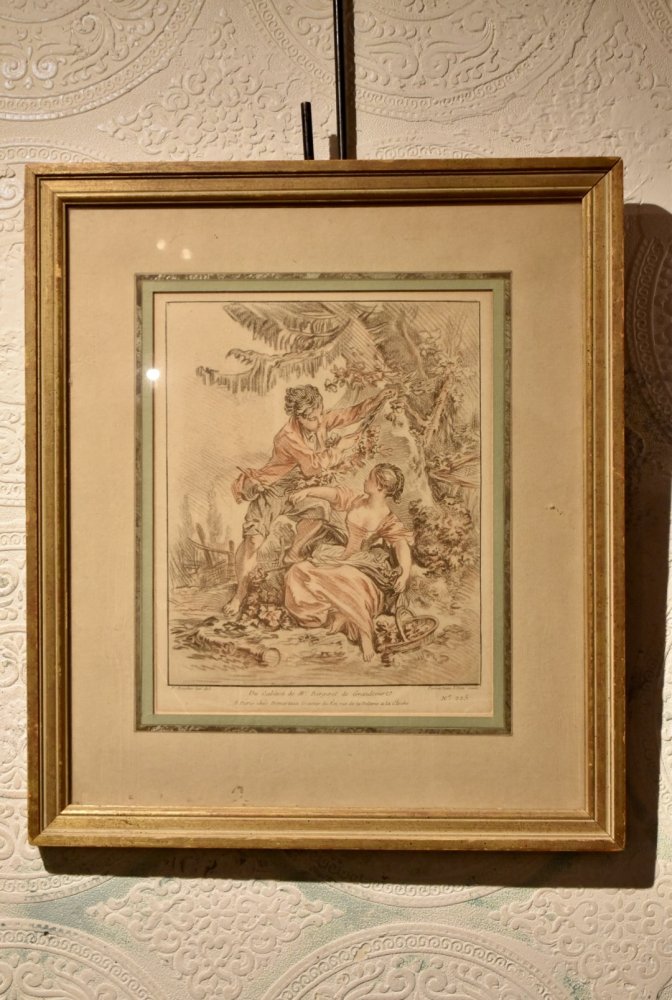 フランス フランソワ・ブーシェ 額装 絵画 [ FRANCOIS BOUCHER ] [ french antique ] | Belphegol  vintage 古着 通販 ヴィンテージ古着屋