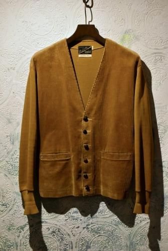 us 1960~70's "Campus" corduroy  knit cardigan