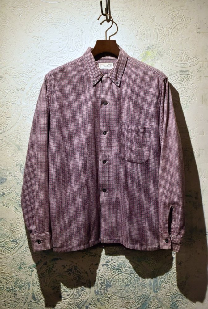 us 1960's cotton flannel shirt