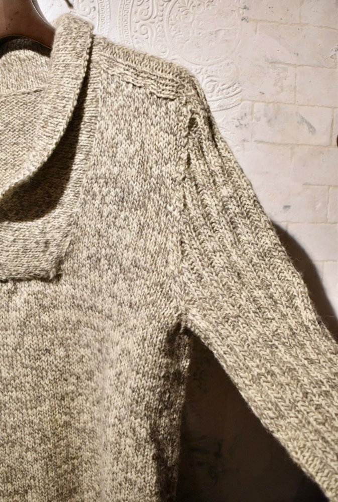 us 1960's shawl collar wool sweater