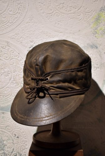 us 1960's waxed cotton cap