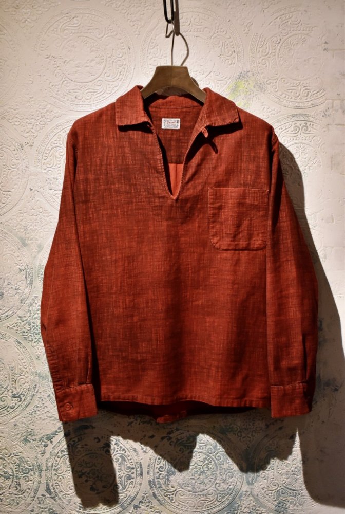 us 1950~60's "Brent" cotton pullover shirt