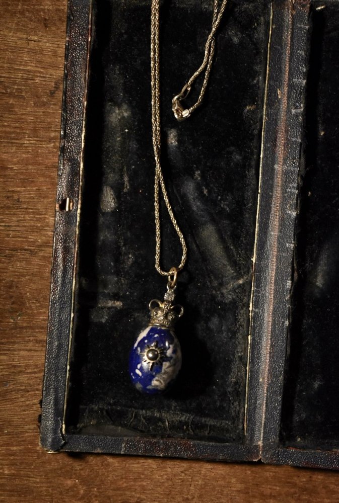Vintage silver × lapis lazuli necklace