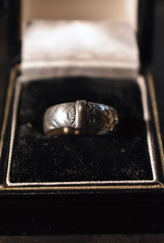 British 1888's silver ring