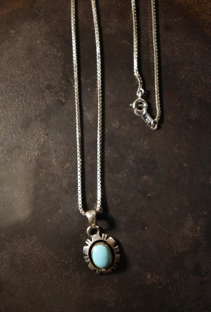 Vintage silver × turquoise necklace