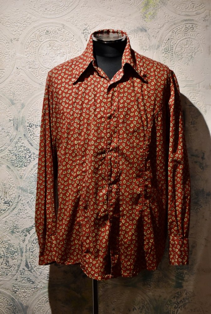 us 1970's paisley shirt