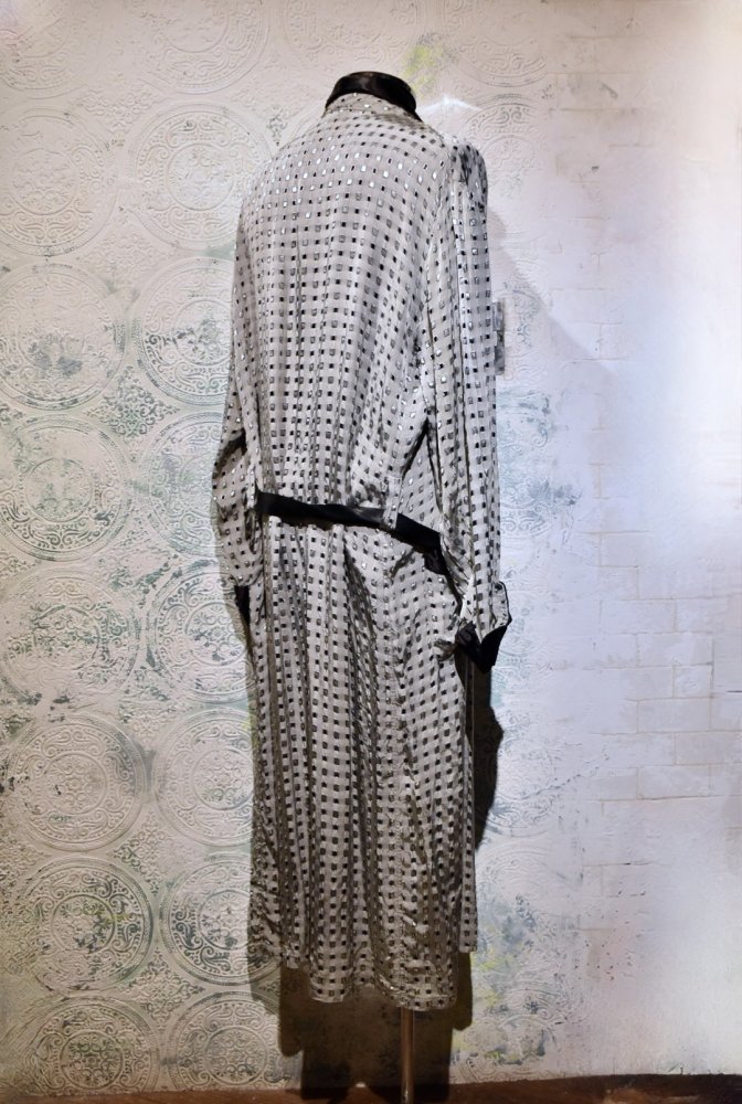 us ~1960's rayon jacquard gown