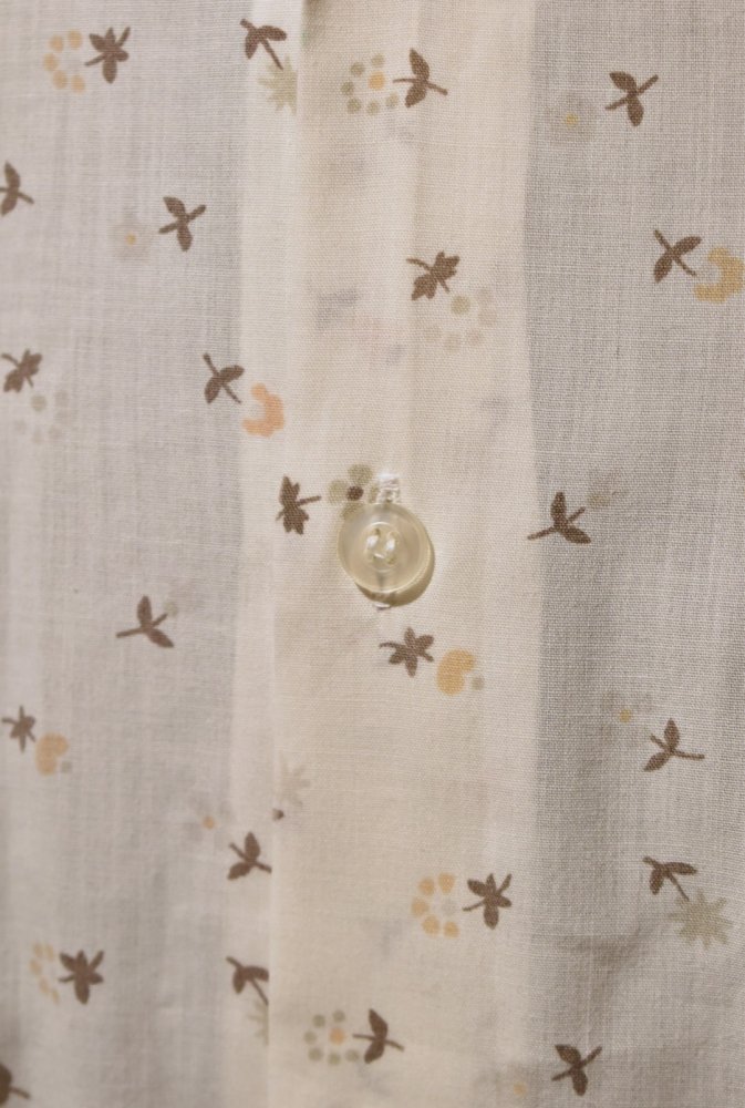 us 1970's flower pattern s/s shirt
