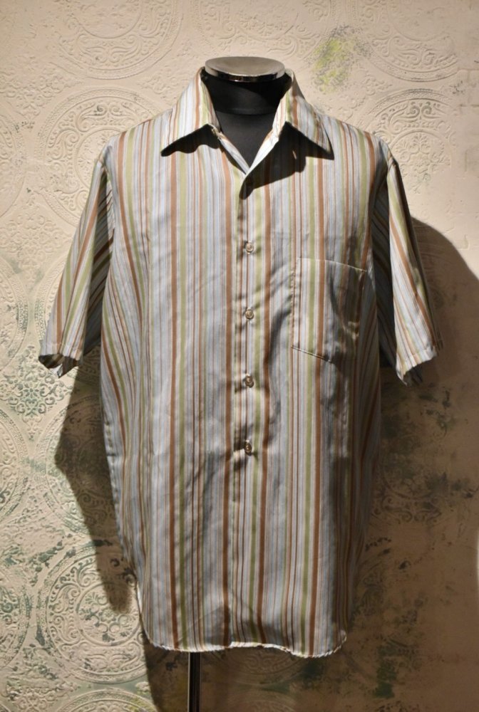 us 1970's stripe s/s shirt