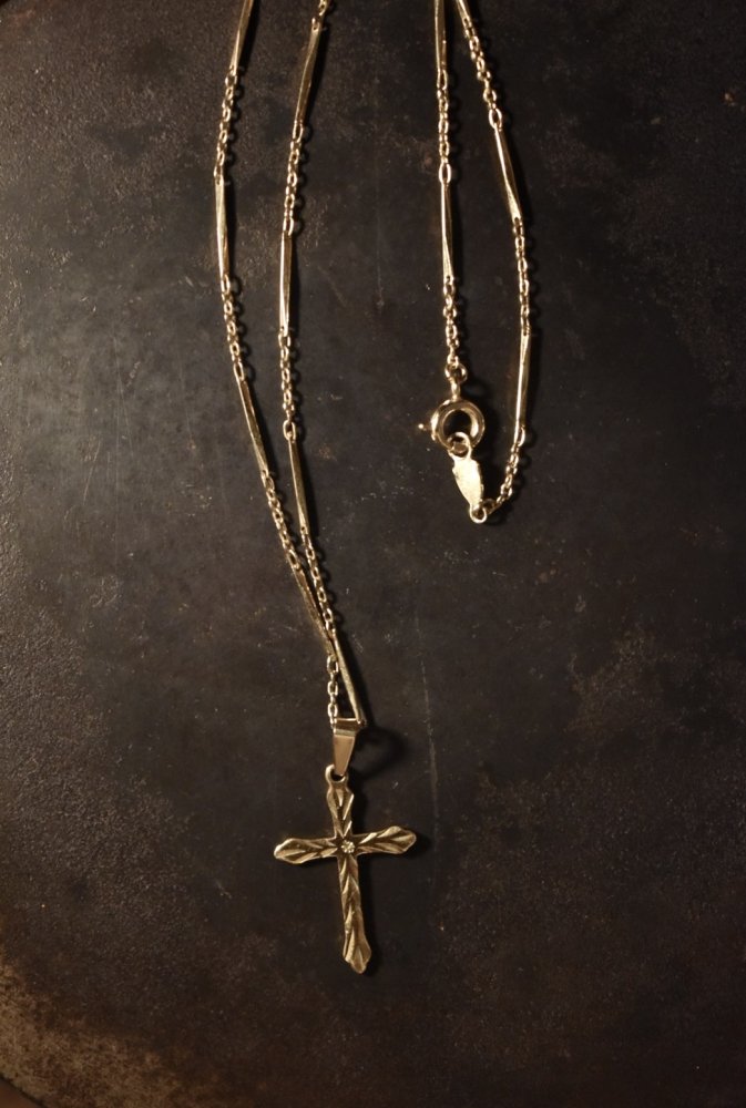 Vintage 10KGF cross necklace